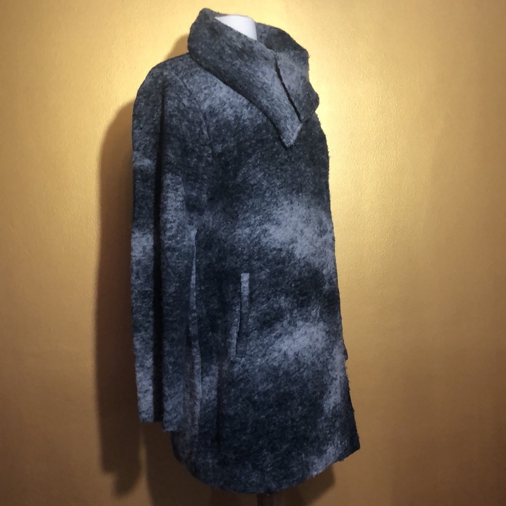 Nanette Lepore Grey Wool shawl collar swing coat single button closure Size XL - Picture 5 of 12